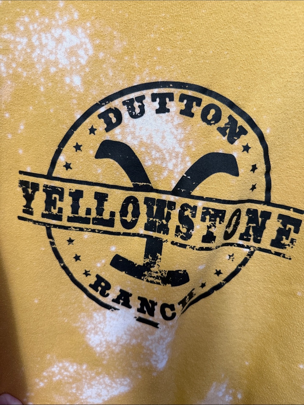Yellowstone Ranch Graphic Sweatshirt - Mustard Yellow